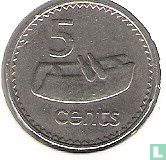 Fiji 5 cents 1982 - Image 2