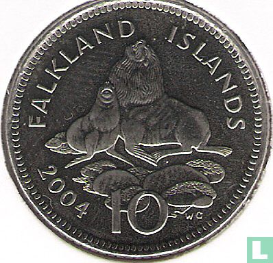 Falklandinseln 10 Pence 2004 - Bild 1