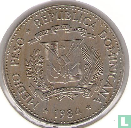 Dominicaanse Republiek ½ peso 1984 - Afbeelding 1