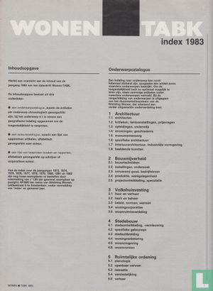 Wonen TABK index 1983 - Image 1