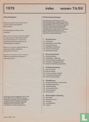 Wonen TABK index 1979 - Afbeelding 1