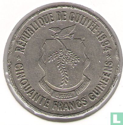 Guinee 50 francs 1994 - Afbeelding 1
