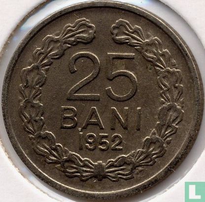 Roemenië 25 bani 1952 - Afbeelding 1