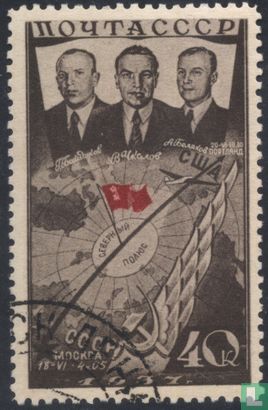 First Polar Flight USSR-USA
