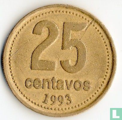 Argentinien 25 Centavo 1993 (Aluminium-Bronze) - Bild 1