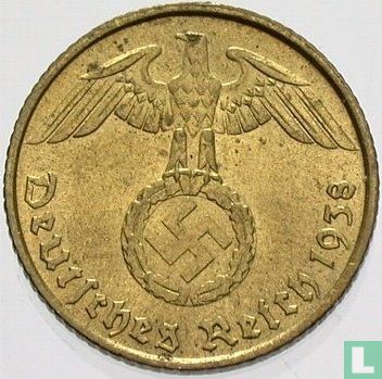Duitse Rijk 5 reichspfennig 1938 (F) - Afbeelding 1