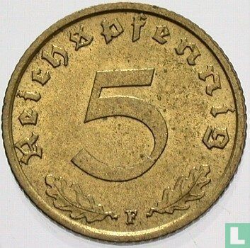 Duitse Rijk 5 reichspfennig 1938 (F) - Afbeelding 2