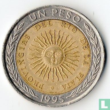 Argentina 1 peso 1995 (with B - PROVINGIAS) - Image 1