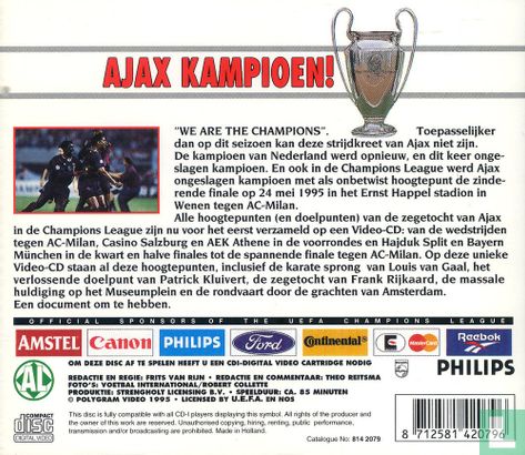 Ajax kampioen! - UEFA Champions League 1995 - Afbeelding 2