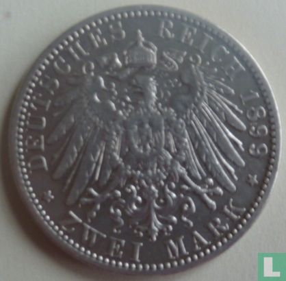 Bavière 2 mark 1899 - Image 1