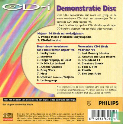 CD-i Demonstratie Disc - Afbeelding 2
