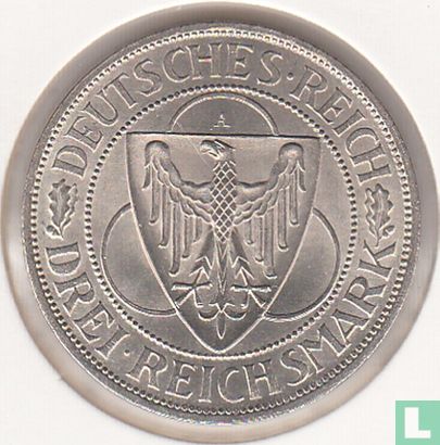 Duitse Rijk 3 reichsmark 1930 (A) "Liberation of Rhineland" - Afbeelding 2
