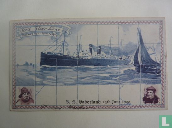 SS VADERLAND 13 JUN 1902 - Afbeelding 1
