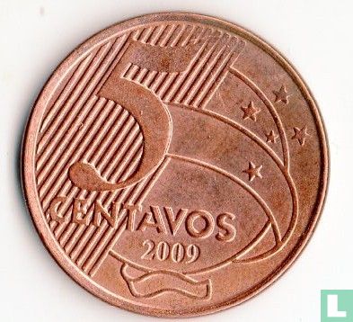 Brésil 5 centavos 2009 - Image 1