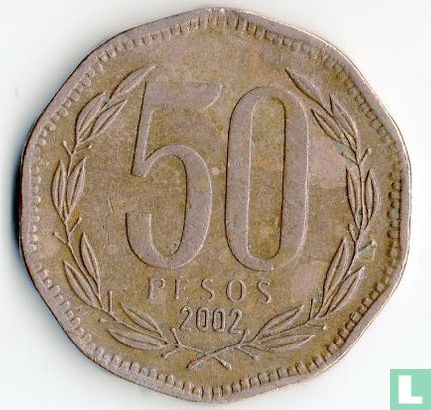 Chile 50 Peso 2002 - Bild 1