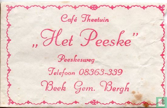 Café Theetuin "Het Peeske" - Afbeelding 1