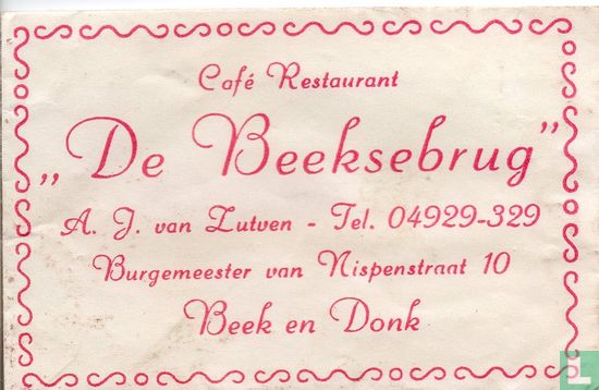 Cafe Restaurant "De Beeksebrug" - Afbeelding 1