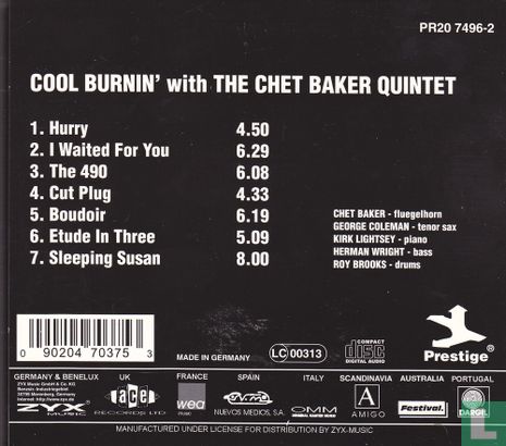 Cool Burnin' with the Chet Baker Quintet  - Afbeelding 2