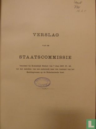 Staatscommissie voor het Reddingwezen op de Nederlandsche kust 1907-1909 - Image 3