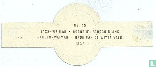 [Sachsen - Weimar - Hausorden vom weißen Falken 1832] - Bild 2