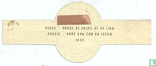 Perse - Ordre de Soleil et de Lion 1832 - Image 2