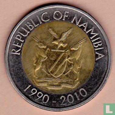 Namibia 10 Dollar 2010 "20th anniversary Bank of Namibia" - Bild 1