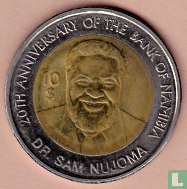 Namibia 10 Dollar 2010 "20th anniversary Bank of Namibia" - Bild 2