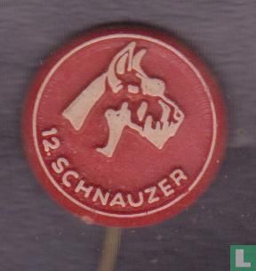 12. Schnauzer [silver on red]