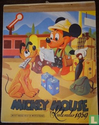 Mickey Mouse Kalender 1959 - Mickey Mouse reist de wereld rond - Image 1