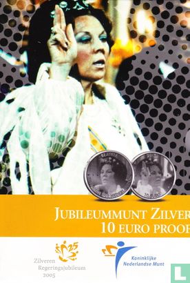 Netherlands 10 euro 2005 (PROOF - folder) "25 years Reign of Queen Beatrix" - Image 1