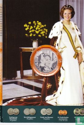Netherlands 10 euro 2005 (PROOF - folder) "25 years Reign of Queen Beatrix" - Image 2
