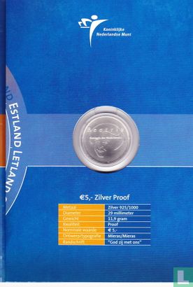 Netherlands 5 euro 2004 (PROOF - folder) "EU enlargement" - Image 2