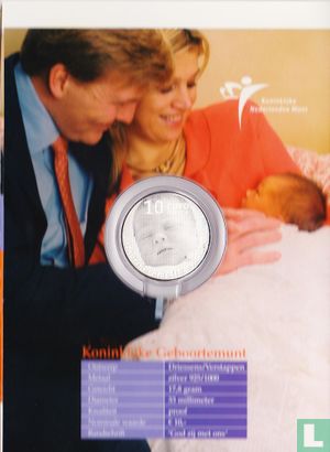 Niederlande 10 Euro 2004 (PP - Folder) "Birth of Princess Catharina - Amalia" - Bild 1