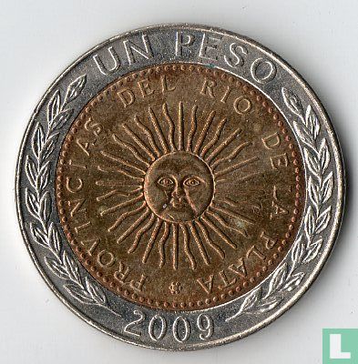 Argentinië 1 peso 2009 (met D) - Afbeelding 1