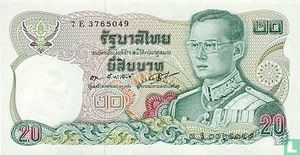 Thaïlande 20 Baht 1981 (P88a3) - Image 1