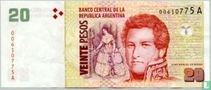 Argentinien 20 Pesos 2003 - Bild 1