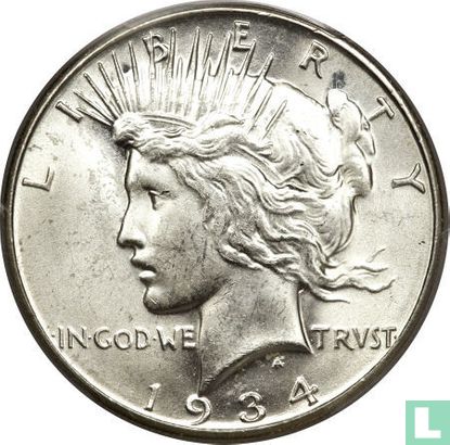 Verenigde Staten 1 dollar 1934 (S) - Afbeelding 1
