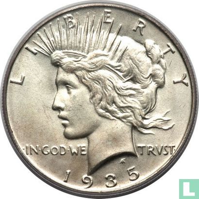 United States 1 dollar 1935 (S - type 2) - Image 1