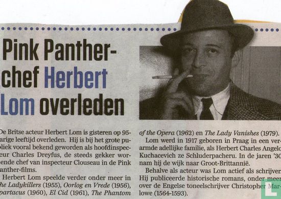 Pink Panther-chef Herbert Lom overleden