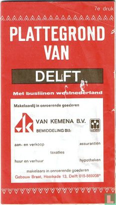 Plattegrond Delft
