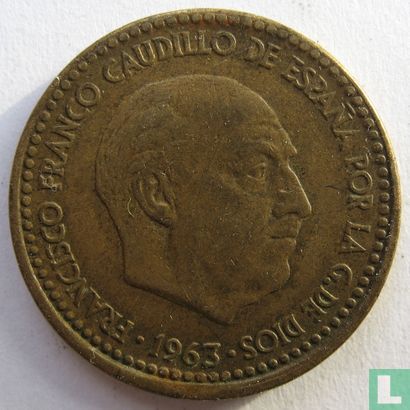 Spanje 1 peseta 1963 (1967) - Afbeelding 2