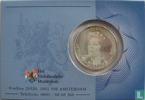 Netherlands 10 euro 2005 (coincard - HNM) "25 years Reign of Queen Beatrix" - Image 2