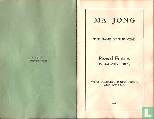 The Green Book Ma-Jong - Afbeelding 2