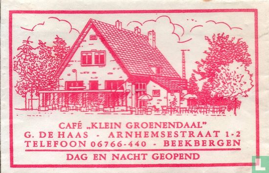 Café "Klein Groenendaal" - Afbeelding 1