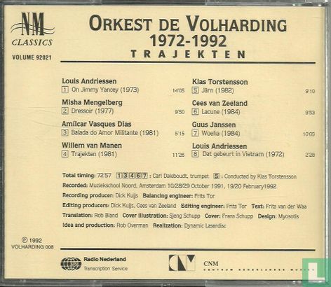Orkest de Volharding 1972-1992 Trajekten - Bild 2