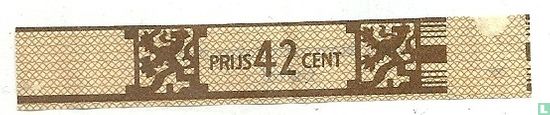Prijs 42 cent - Agio sigarenfabrieken N.V. Duizel - Afbeelding 1