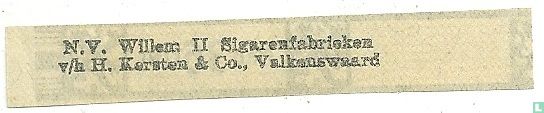 Prijs 36 cent - (Achterop: Willem II Sigarenfabrieken N.V. v/h H. Kersten & Co. Valkenswaard) - Afbeelding 2