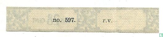 Prijs 28 cent - (Achterop No. 597.  r.v.) - Afbeelding 2