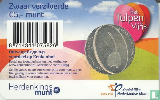 Niederlande 5 Euro 2012 (Coincard) "400 years of diplomatic relations between Turkey and Netherlands" - Bild 2