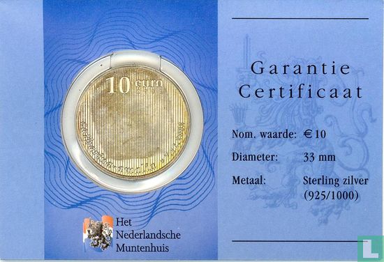Niederlande 10 Euro 2004 (Coincard - HNM) "Birth of Princess Catharina - Amalia" - Bild 1